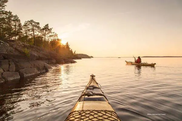 Kajak fahren - Blockhütte am Saimaa See | Pieper Erlebnisreisen