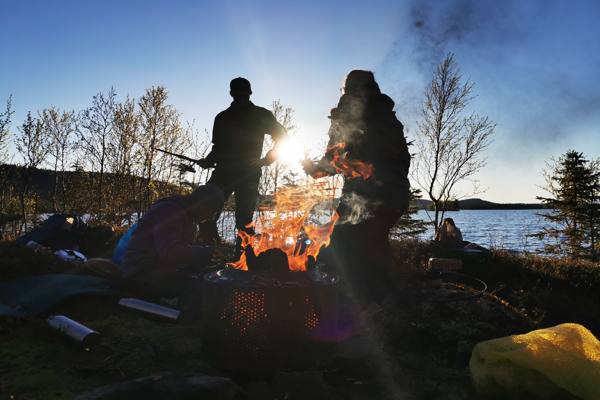 Lagerfeuer - Aktivurlaub Schwedisch Lappland | Pieper Erlebnisreisen