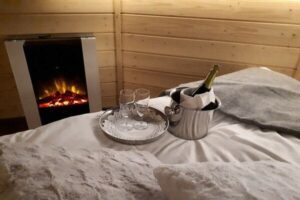 Gemütliche Zweisamkeit in der Sky cabin