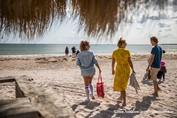 Spaziergang am Strand von Gotland